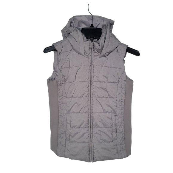 New York and Company Jackets & Blazers - ✨XS Women's Winter Vest New York and Company Puffy hooded lightweight warm Gray✨